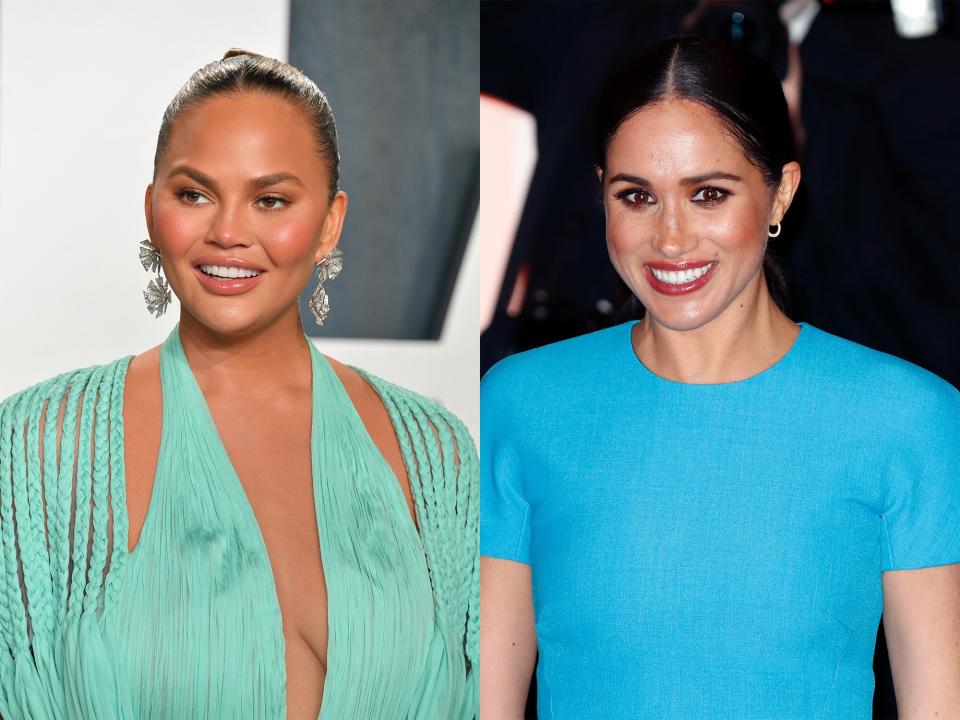 Chrissy Teigen and Meghan Markle