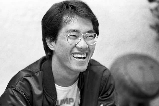 <p>JIJI PRESS/EPA-EFE/Shutterstock</p> Akira Toriyama in May 1982.