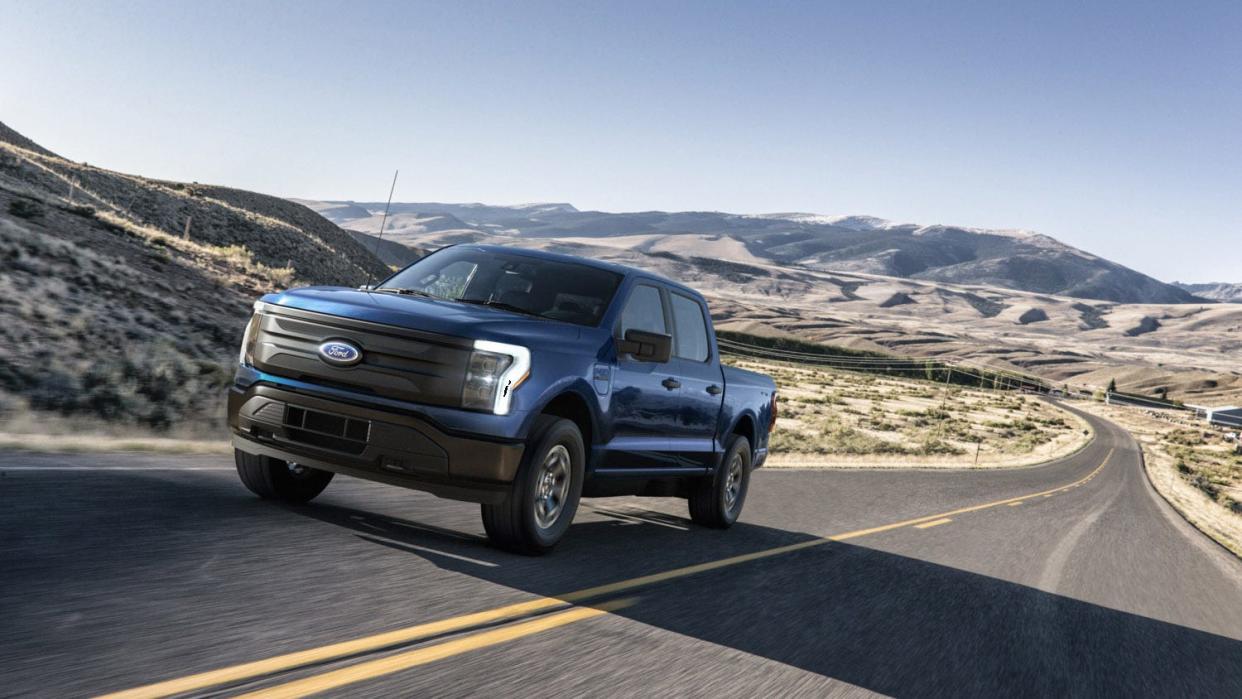 Picture of Ford's F-150 Lightning Pro electric pickup truck