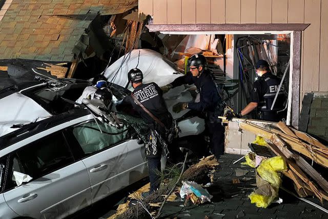 Driver Injured After Crashing Through Second Story of Calif. Home