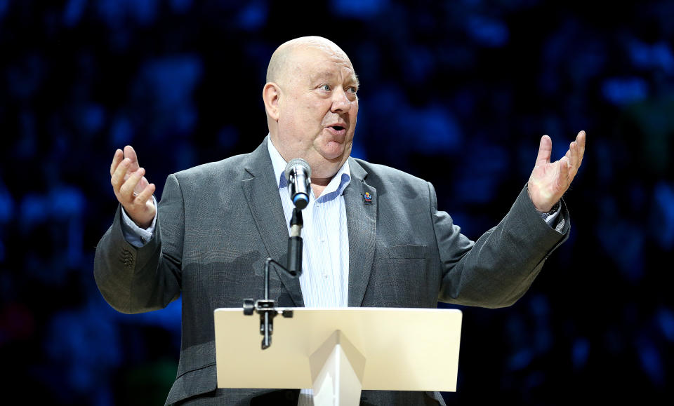 Mayor of Liverpool Joe Anderson during the Netball World Cup at the M&S Bank Arena, Liverpool.