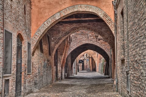 A medieval street in Ferrara - Credit: ISTOCK