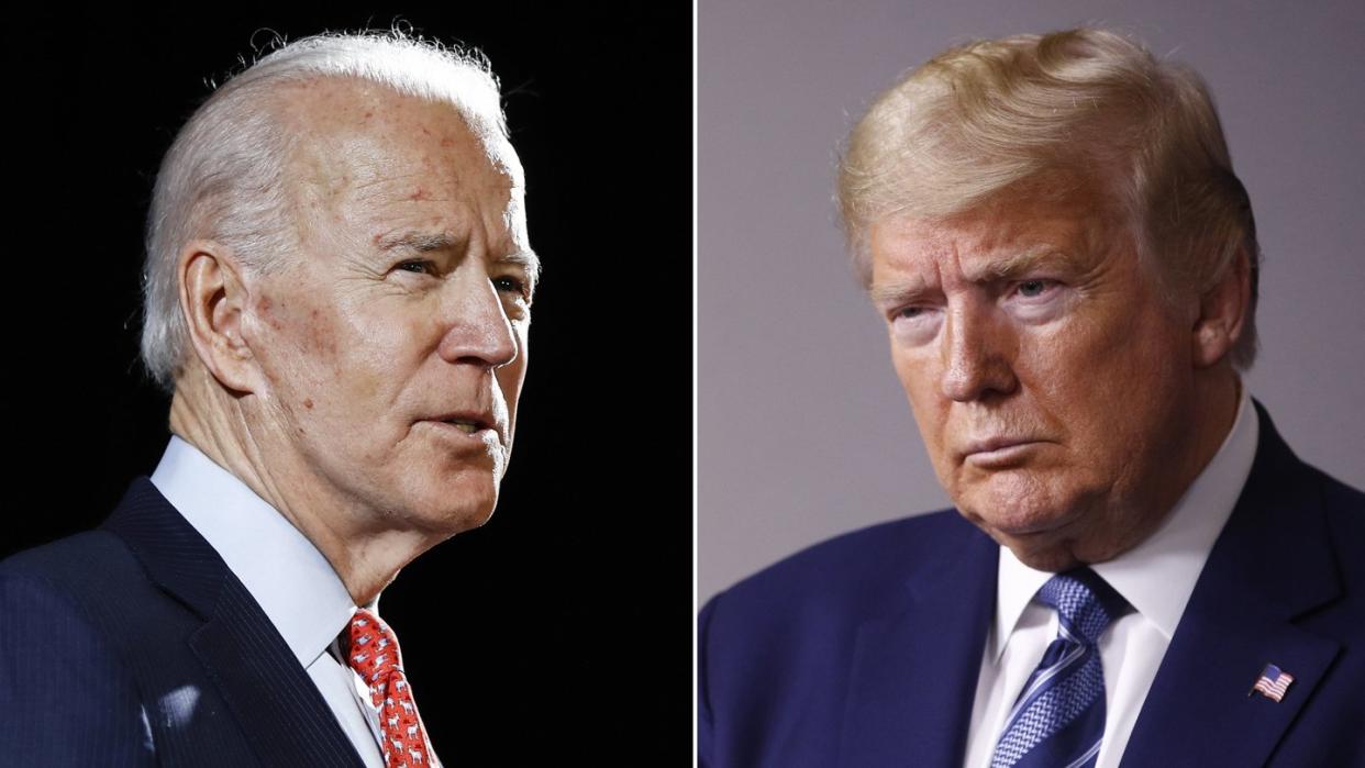 Joe Biden (l) will im November Amtsinhaber Donald Trump herausfordern.