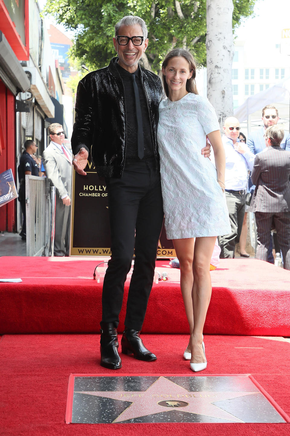 Jeff Goldblum and his wife