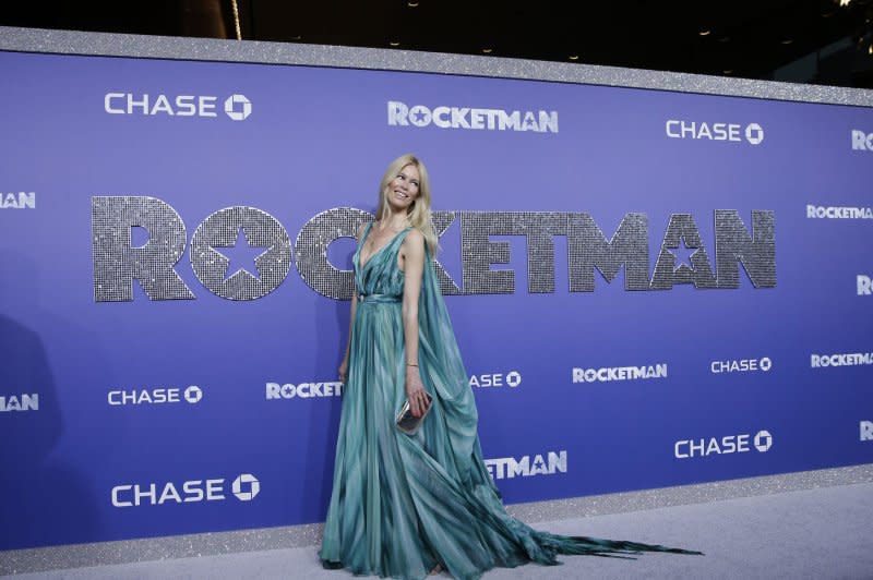 Claudia Schiffer arrives on the red carpet at the New York premiere of "Rocketman" at Alice Tully Hall on May 29, 2019, in New York City. She turns 53 on August 24. File Photo by John Angelillo/UPI