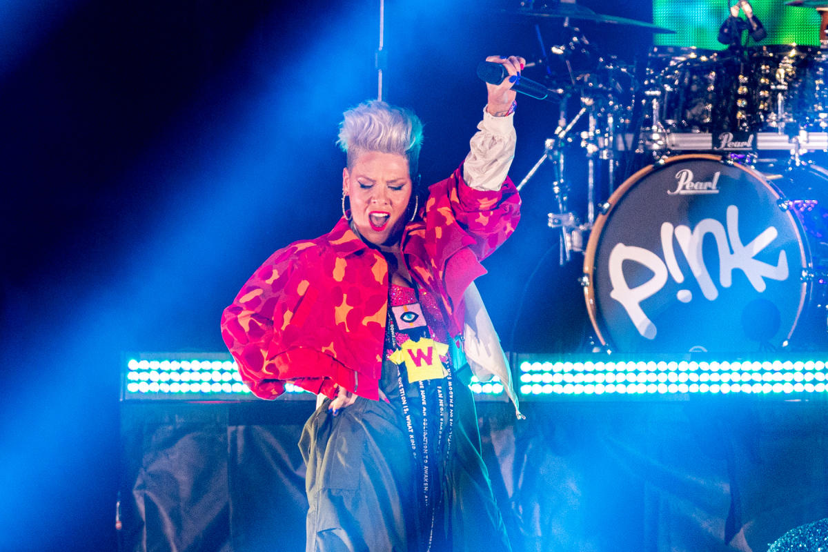 Photos: Pink Makes Wrigley Field Her Playground During Summer