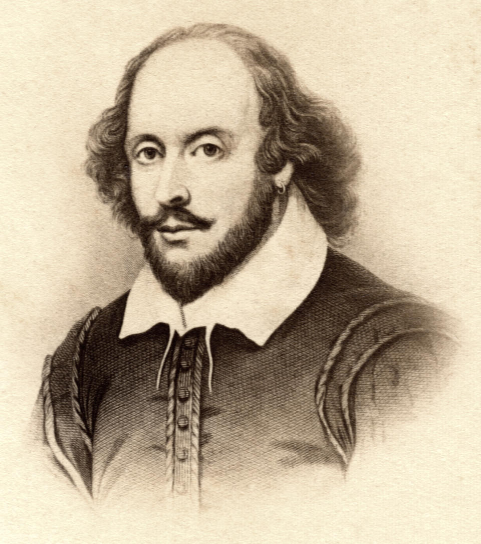 William Shakespeare (1564–1616), English Poet, Playwright and Actor, Widely Recognized as Greatest Dramatist, Portrait. (Photo by: Universal History Archive/Universal Images Group via Getty Images)