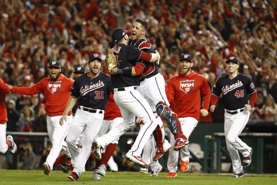 The Washington Nationals are headed to the World Series. (AP Photo/Patrick Semansky)