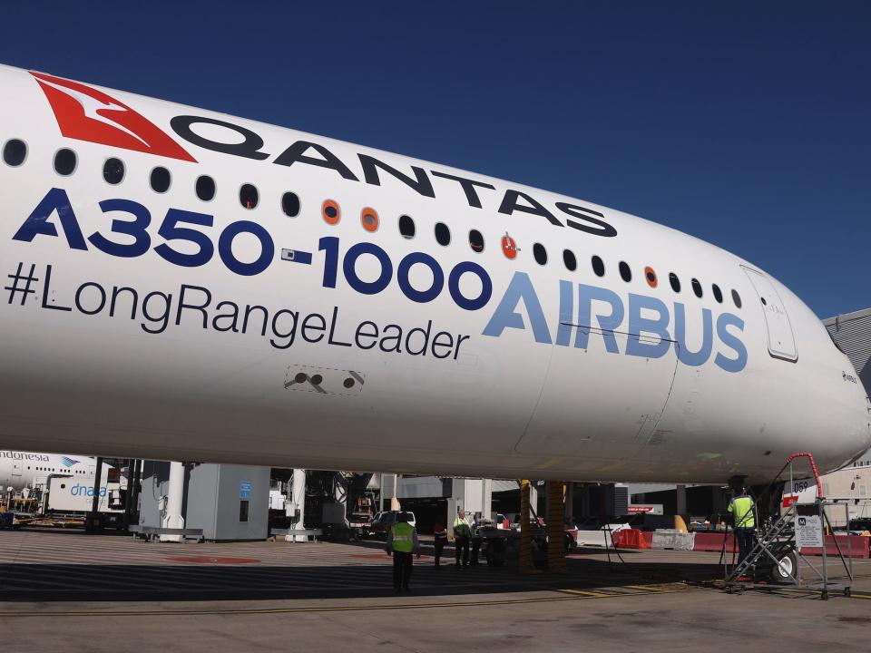 Qantas A350-1000 aircraft.