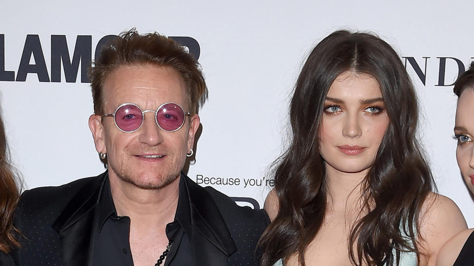 Bono and Eve Hewson arrive at Glamour Women of the Year on November 14, 2016. (Photo by Axelle/Bauer-Griffin/FilmMagic)                                    