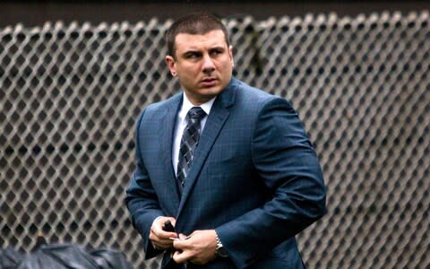 Former New York City Police Officer Daniel Pantaleo has been dismissed - Credit: AP Photo/Eduardo Munoz Alvarez, File