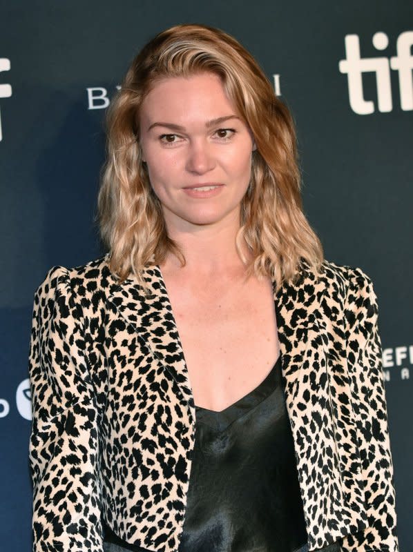 Julia Stiles attends the premiere of "Butcher's Crossing" at Roy Thomson Hall during the Toronto International Film Festival in Canada on September 9, 2022. The actor turns 43 on March 28. File Photo by Chris Chew/UPI