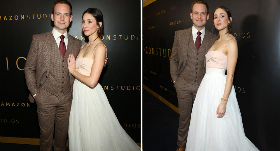 The 'Where'd You Go Bernadette' actor recycled her wedding gown, wearing her boho Cortana Bridal skirt for the Golden Globes' after-party. (Getty Images)