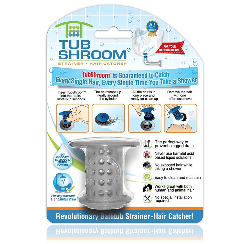 Say so long to clogged drains with the hugely rated TubShroom. (TubShroom/ Amazon)