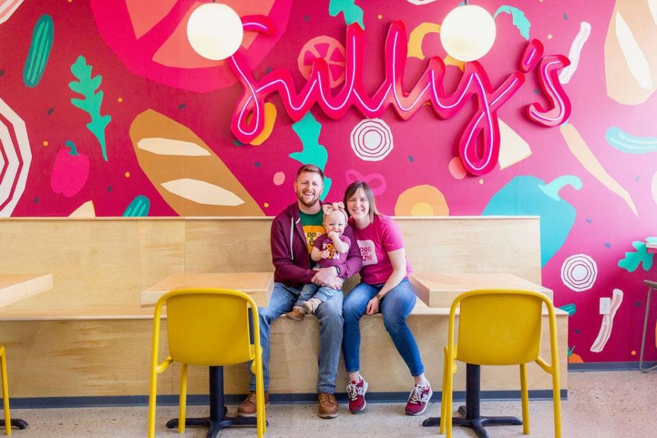 Sully's Sandwiches opened Feb. 11 at 9211 W. Center St. Molly Sullivan, shown with her husband, Lee Rowley, and their daughter, Noelle, also operates Miss Molly's Cafe and Pastry Shop at 9201 W. Center.