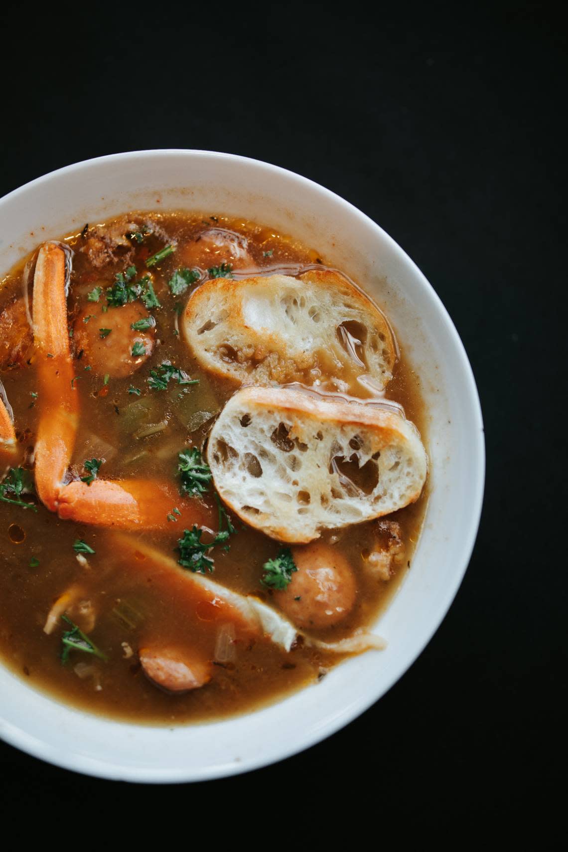 Creaux served seafood gumbo for Lexington SoulFeast’s Black Restaurant Week.