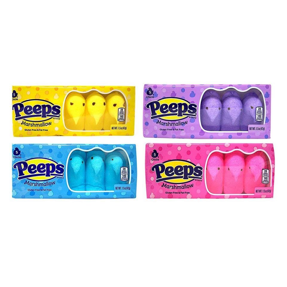 24) Peeps Easter Marshmallow Chicks Variety Pack, Count of 4