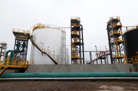 The installations of Ecopetrol's Castilla oil rig platform are seen in Castilla La Nueva, Colombia June 26, 2018. Picture taken June 26, 2018. REUTERS/Luisa Gonzalez