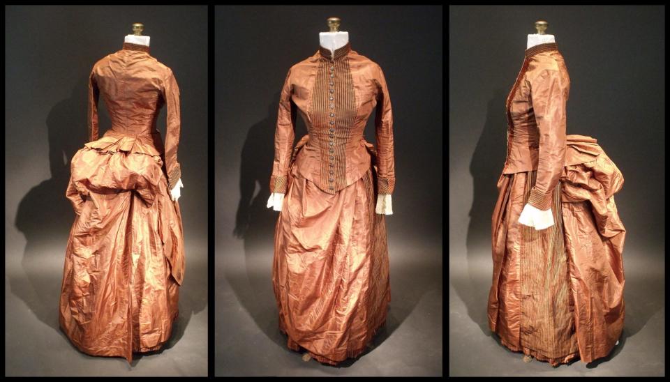 Sara Rivers Cofield fand in diesem Kleid aus den 1880er Jahren eine versteckte Tasche, in der sich ein unlösbarer Code befand. - Copyright: Sara Rivers Cofield