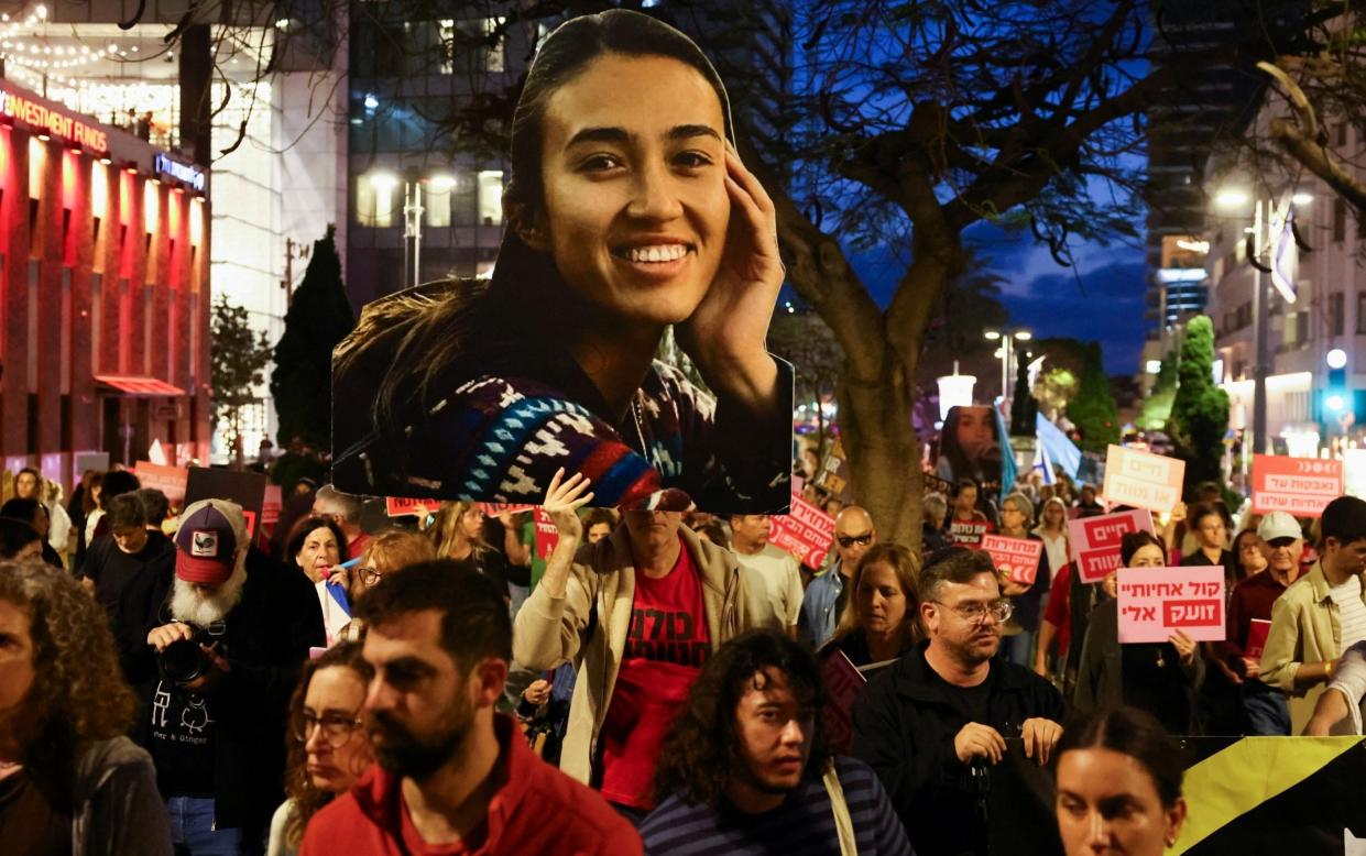 Israeli's protest for a deal and the release of Israeli hostages held in Gaza