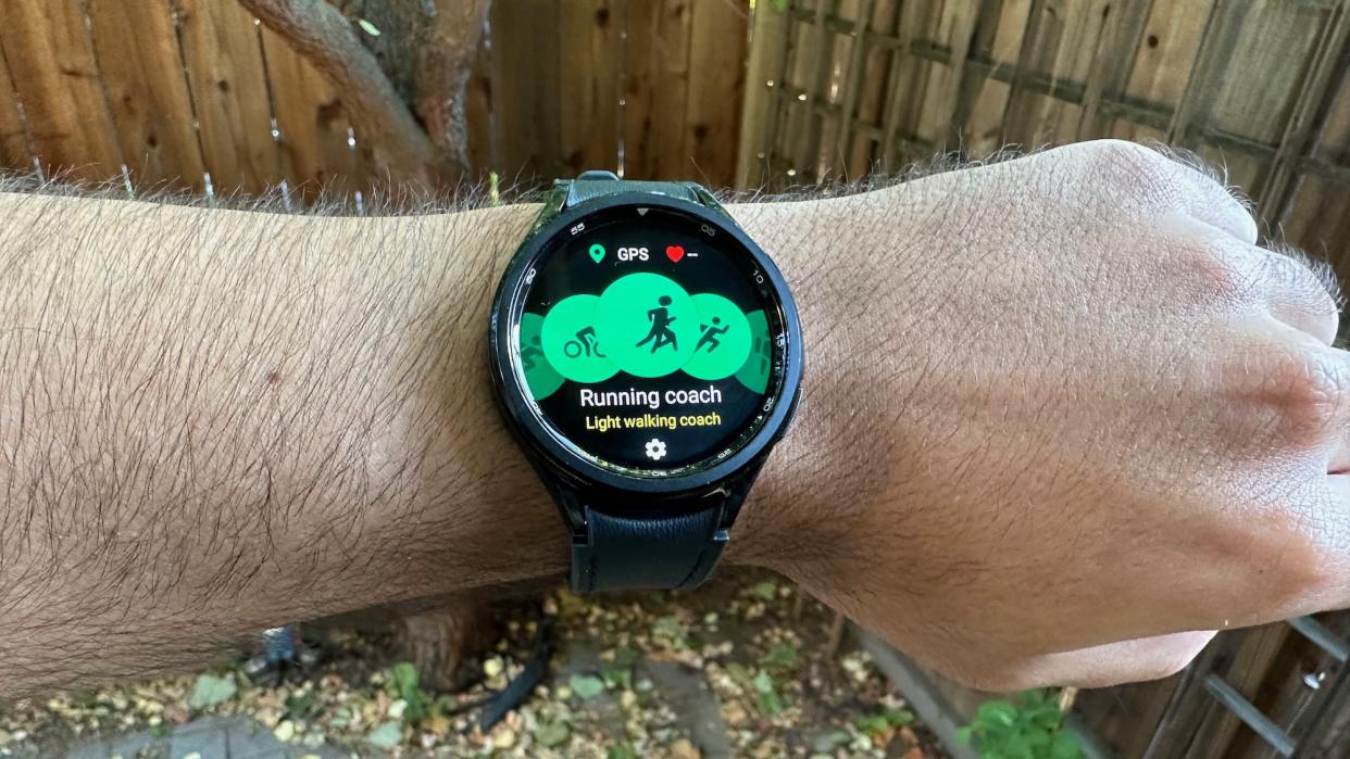  The Running Coach activity on the Galaxy Watch 6 Classic 