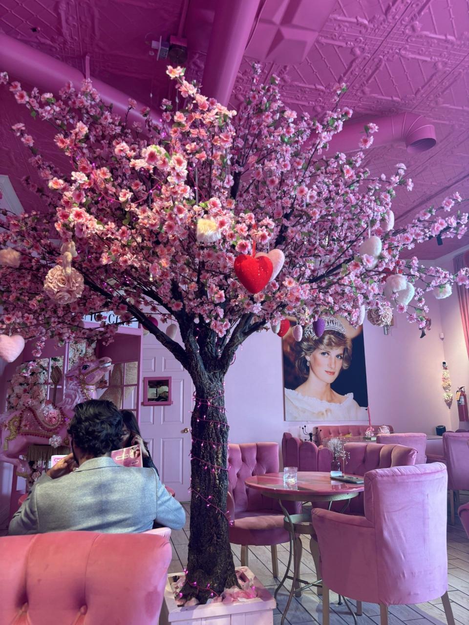 Amo Cafe, at 412 E. Yandell Drive, is one of two pink-themed restaurants in the Downtown El Paso area. The restaurant offers coffees, boba tea, sandwiches, waffles and desserts.