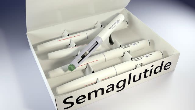 <p>Getty</p> A set of semaglutide injection pens