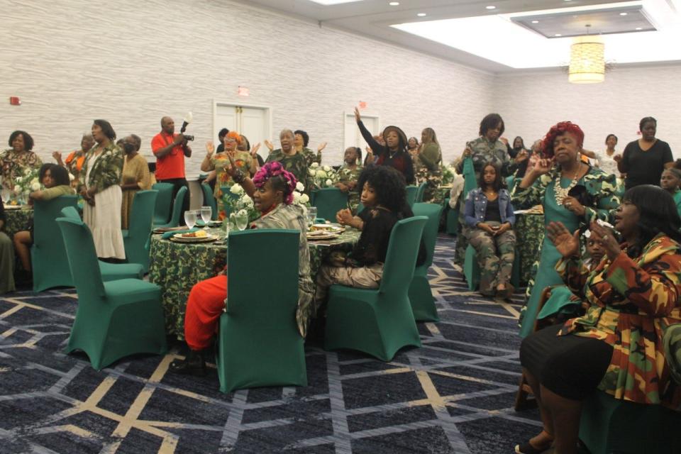 Women gathered at the UF Hilton Hotel and Conference Center on Saturday for Compassionate Outreach Ministries' Mother, Daughter, Women’s Luncheon.
(Photo by Voleer Thomas/For The Guardian)