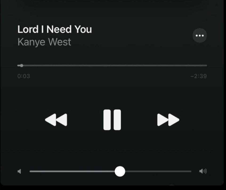 Volume for "Lord I Need You" midway across