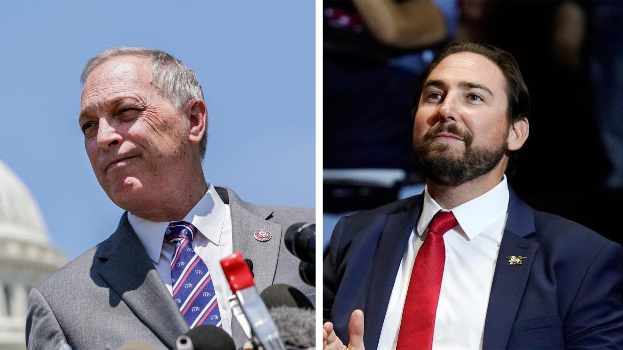 U.S. House members from Arizona, Republican representatives Andy biggs (left) and Eli Crane.