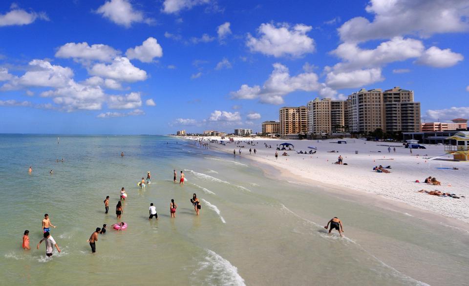 File: Clearwater Beach is just one of the sandy getaways in the Tampa Bay area.