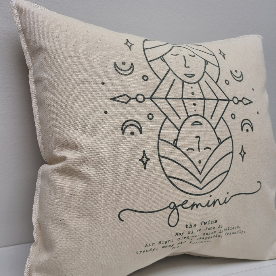 Gemini Accent Pillow Etsy