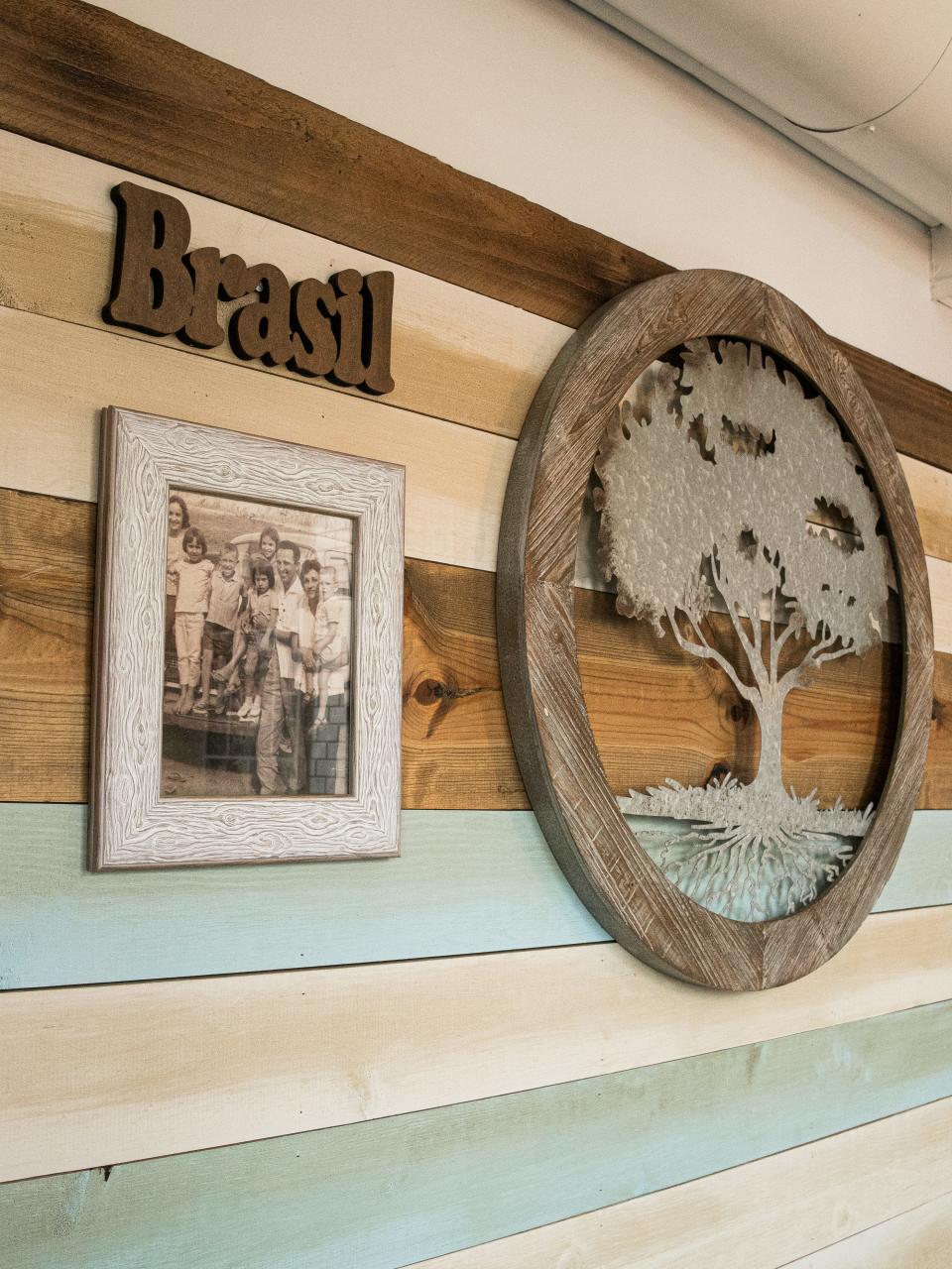 Roots of Brasil, a restaurant opening Saturday April 30 in downtown Sioux Falls, is run by the Grogan family whose roots trace back to Brazil. Old family photos hang on the walls of the  "family room" of the new restaurant.