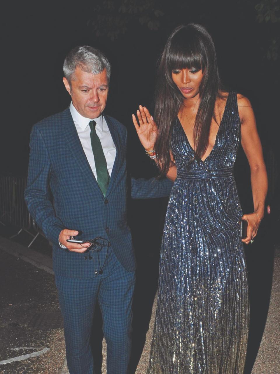 Alan Edwards with Naomi Campbell (Courtesy of the author)