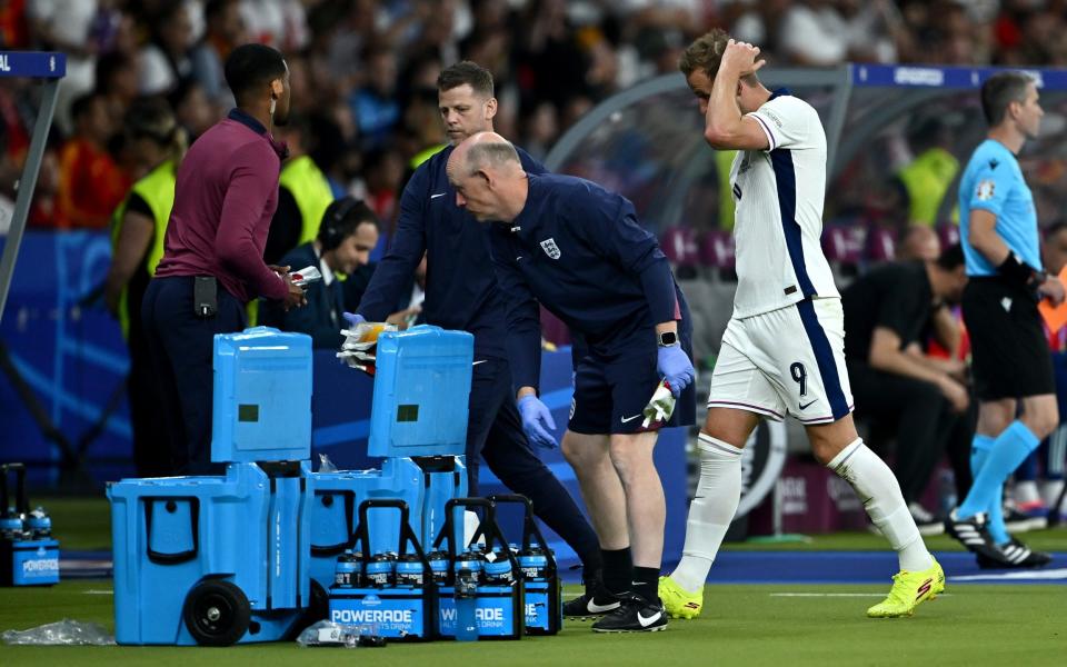 Harry Kane was substituted after 61 minutes of the Euro 2024 final