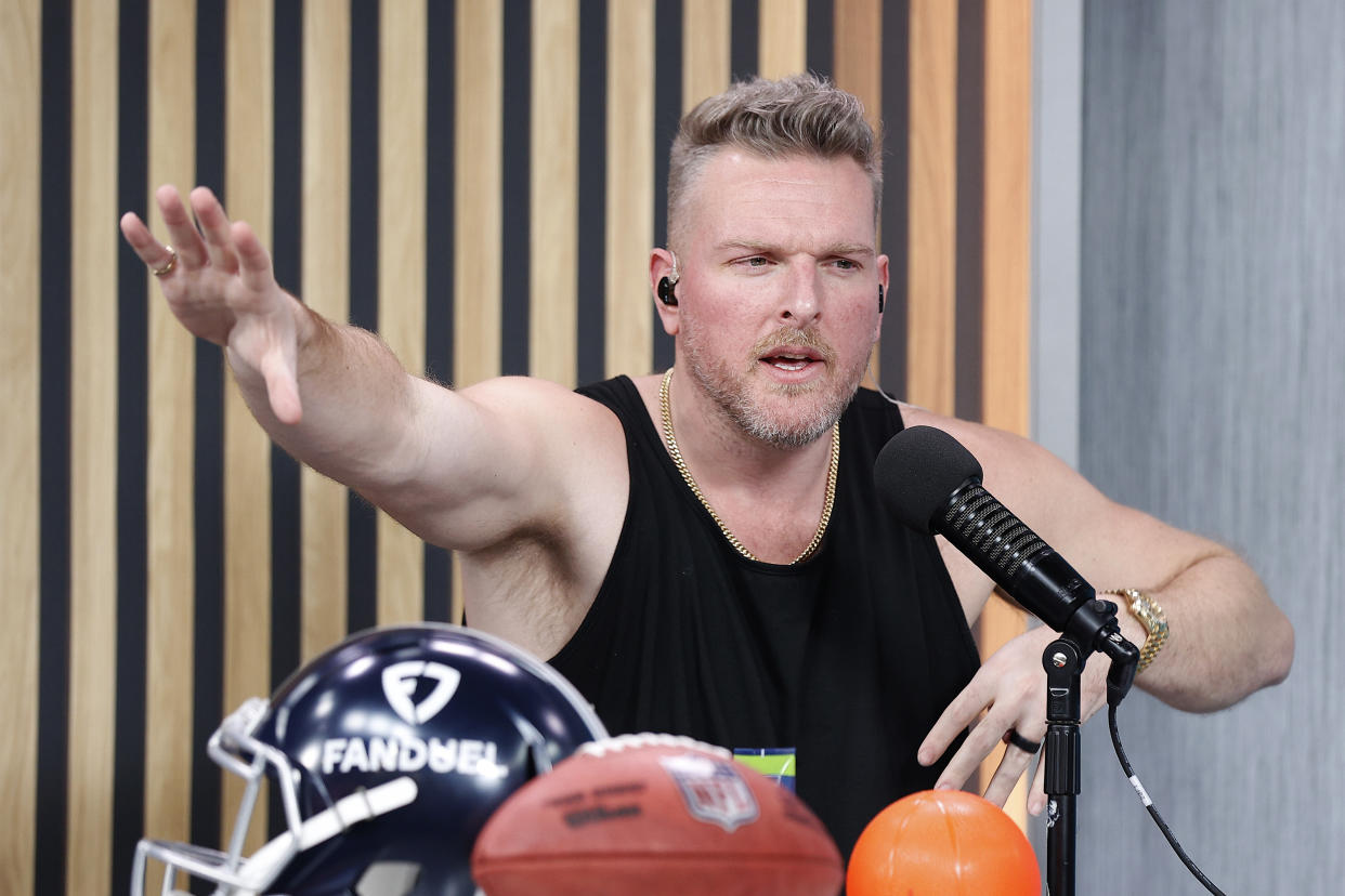 Pat McAfee is facing a defamation lawsuit from Brett Favre. (Mike Lawrie/Getty Images)