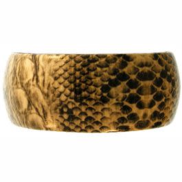 This chunky snakeskin Bangle is also available in cheetah, leopard and zebra print.