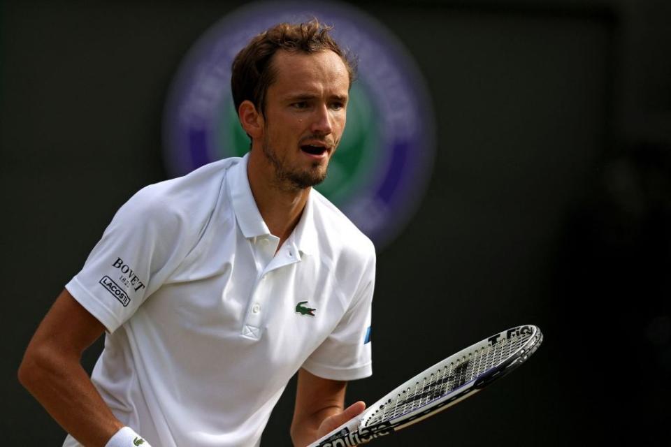 Daniil Medvedev is banned from competing at Wimbledon this year (AFP via Getty Images)