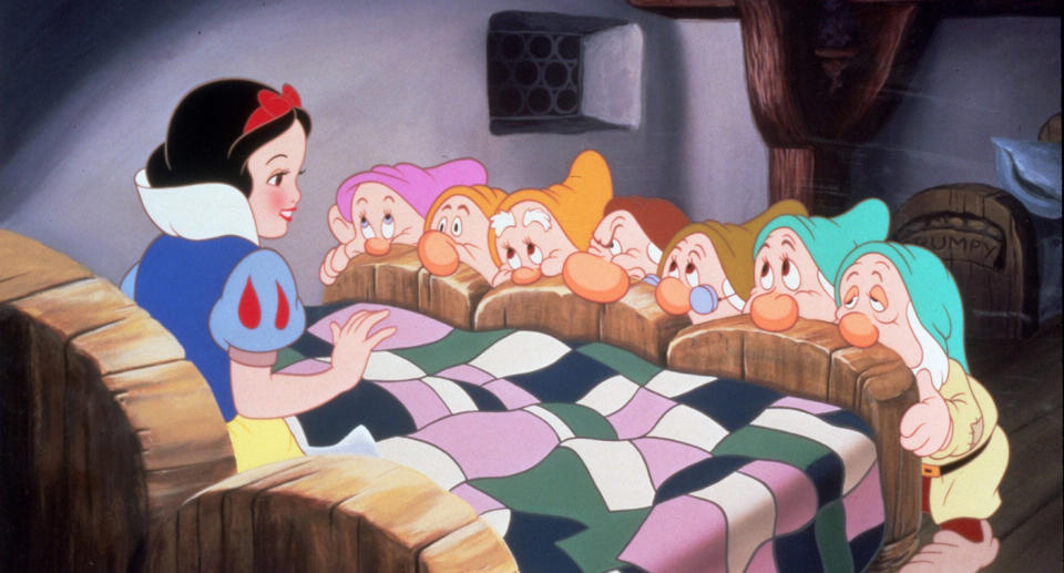 Scene from Disney's 1937 film Snow White and the Seven Dwarfs
