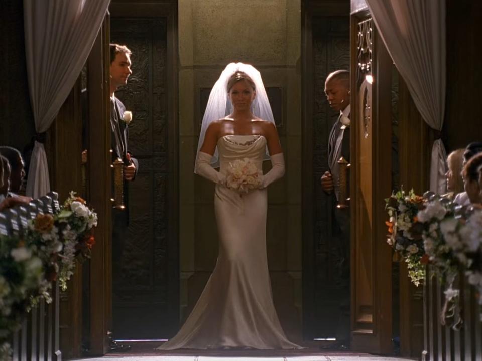 Wilhemina Slater's wedding day on Ugly Betty