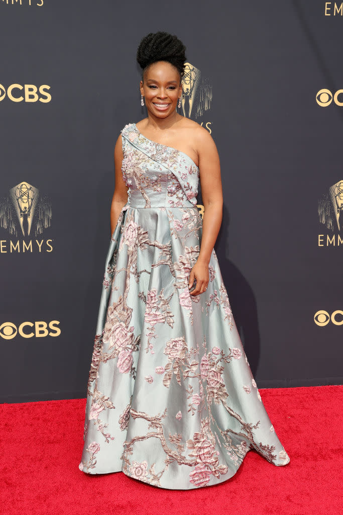 Amber Ruffin attends the 73rd Primetime Emmy Awards on Sept. 19 at L.A. LIVE in Los Angeles. (Photo: Rich Fury/Getty Images)