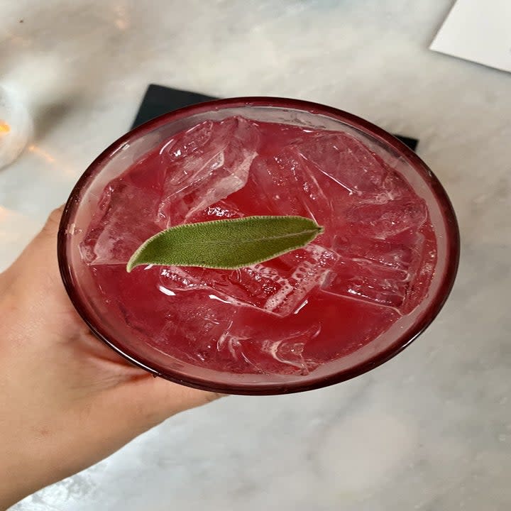 a pink drink