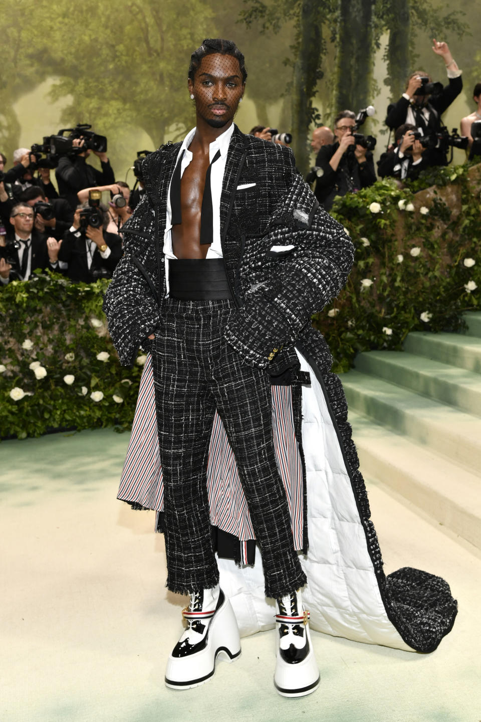 Alton Mason attends The Metropolitan Museum of Art's Costume Institute benefit gala celebrating the opening of the "Sleeping Beauties: Reawakening Fashion" exhibition on Monday, May 6, 2024, in New York. (Photo by Evan Agostini/Invision/AP)