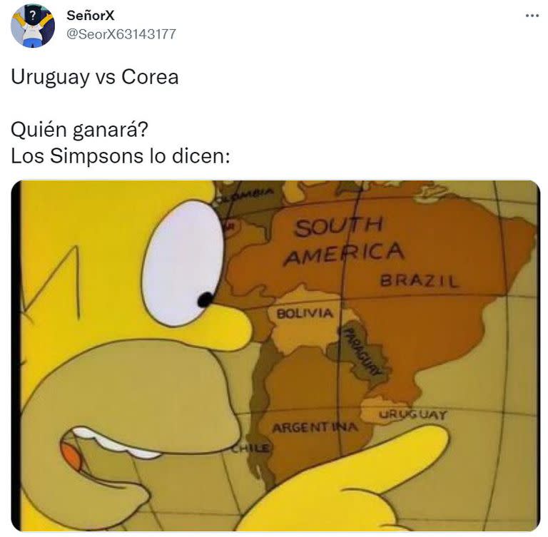 Los memes de Uruguay - Corea del Sur