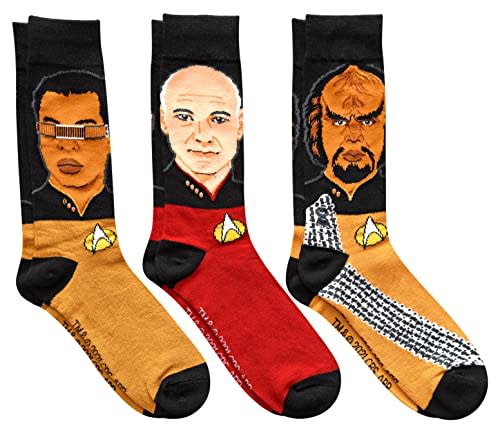 6) Star Trek Next Generation Men's Crew Socks