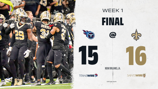 Tennessee Titans at New Orleans Saints