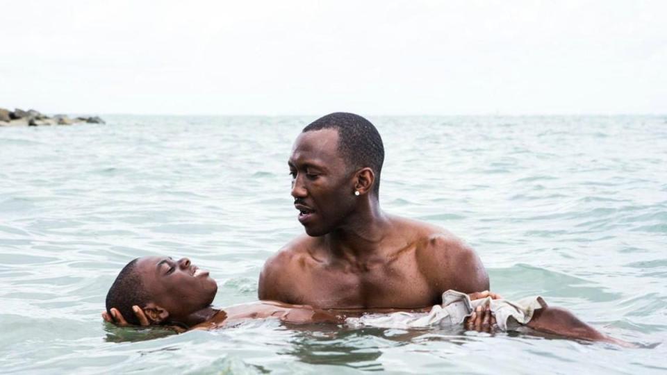 Mahershala Ali as Juan and Alex R Hibbert as Little in ‘Moonlight’ (A24)