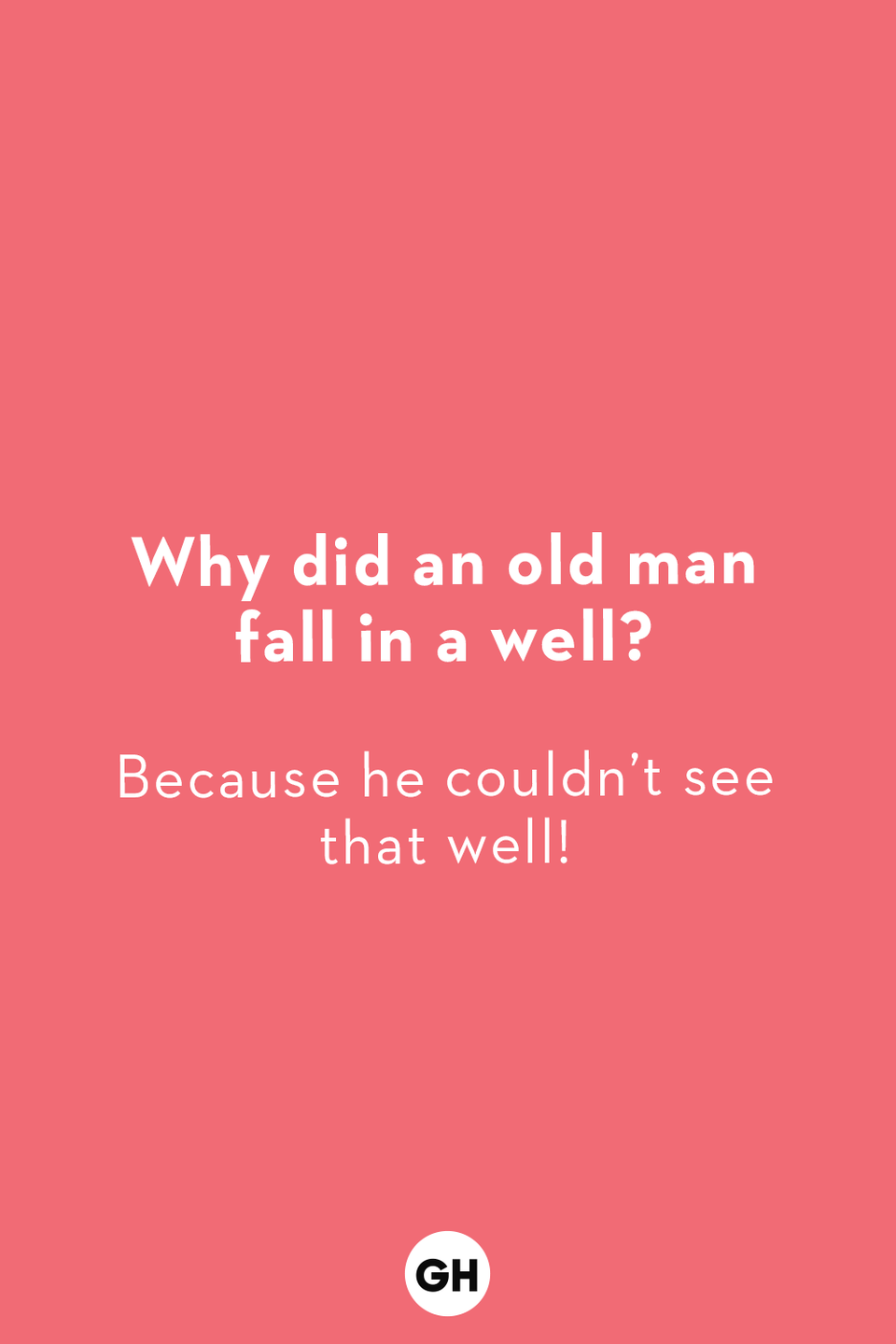 <p><strong>Why did the chicken cross the playground?</strong><br>To get to the other slide!</p><p><strong>Why did the actor fall through the floorboards?<br></strong>They were going through a stage!</p><p><strong>Why did a scarecrow win a Nobel prize?</strong><br>He was outstanding in his field!<strong><br></strong></p><p><strong>Why are peppers the best at archery?</strong><br>Because they habanero!</p><p><strong>What did the duck say after she bought chapstick?</strong><br>Put it on my bill!</p><p><strong>Why did an old man fall in a well?<br></strong>Because he couldn’t see that well!</p><p><strong>What do you call a fake noodle?</strong><br>An impasta!</p><p><strong>What did the three-legged dog say when he walked into a saloon?<br></strong>“I’m looking for the man who shot my paw!”</p><p><strong>How do you tell the difference between a bull and a cow?<br></strong>It is either one or the udder!</p><p><strong>What’s red and smells like blue paint?<br></strong>Red paint!</p><p><strong>What’s the difference between a hippo and a Zippo?<br></strong>One is very heavy, the other is a little lighter!</p>