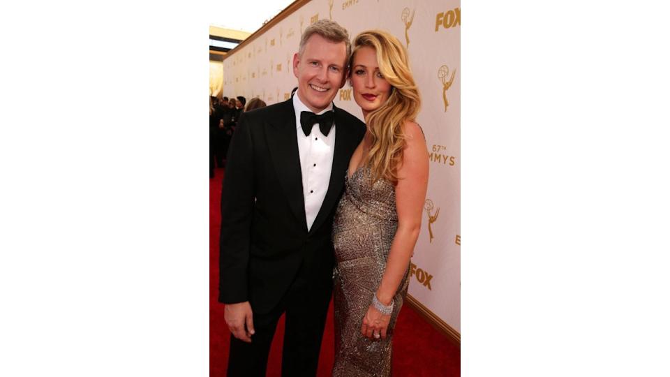 Patrick Kielty and pregnant Cat Deeley on red carpet 