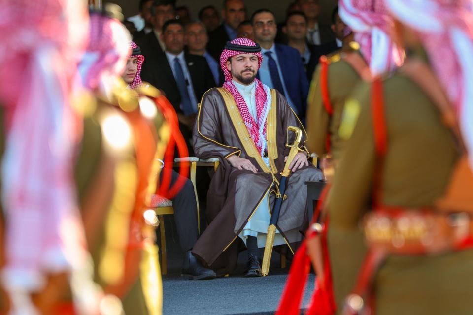 from the dinner banquet held by his majesty king abdullah ii on the occasion of his royal highness crown prince al hussein’s wedding at madareb bani hashem, at the royal hashemite court